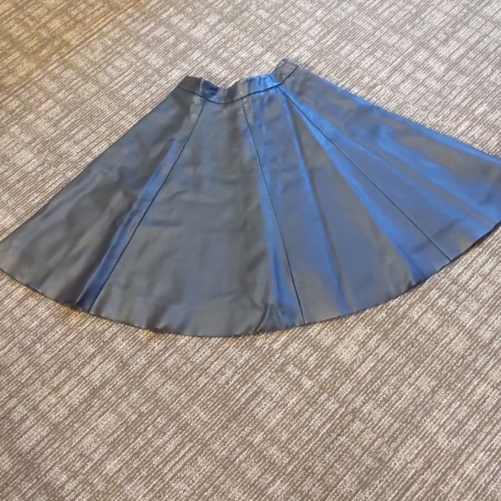 Forever21 black leather flow skirt